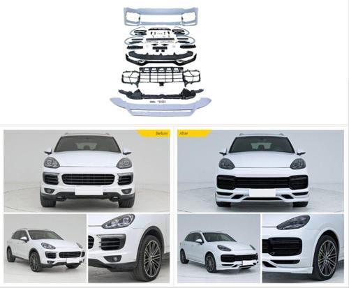 Porsche Cayenne (2014-2017) Arası Uyumlu Facelıft 2020+ Yükseltme 9Y0.1 Turbo+ TKT Body Kit