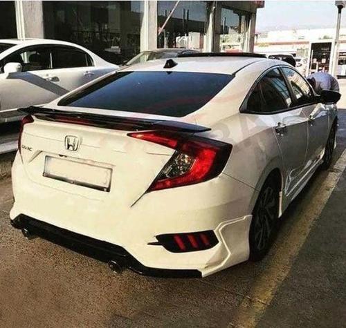 Honda Civic Fc5 2016-2021 Turbo Body Kit Arka Ek + Egzoz Seti