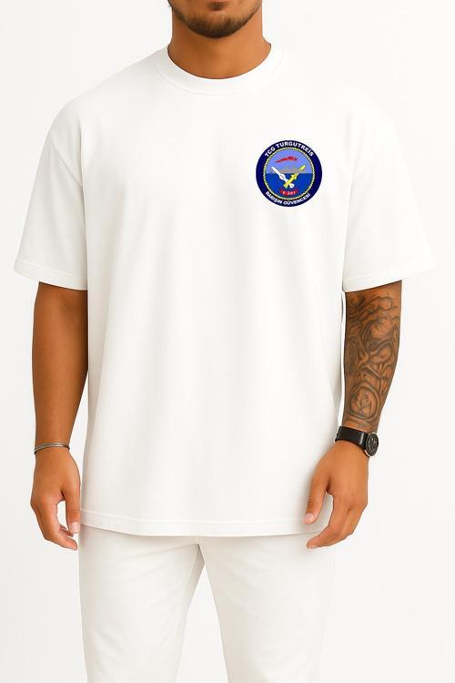Oversize Tcg Turgutreis - F241 Cep ve Sırt Tasarımlı Unisex T-Shirt