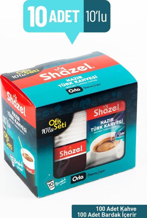 Hazır Türk Kahvesi Orta Ofis Seti x 10 Adet