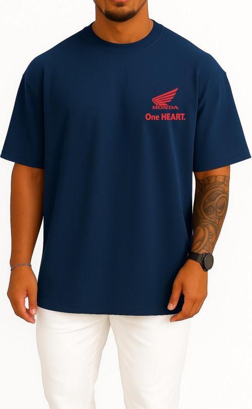 Oversize Honda Motor Company Honda Logo Honda N-One Cep Tasarımlı Unisex T-Shirt