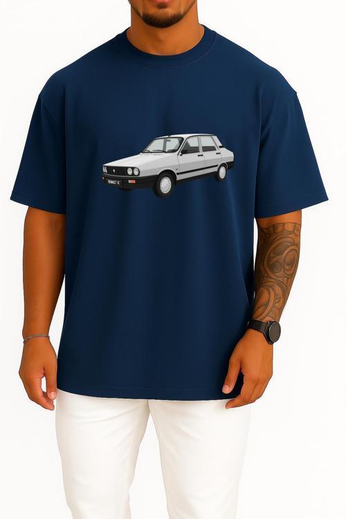 Oversize Renault 12 - Toros Göğüs Tasarımlı Unisex T-Shirt