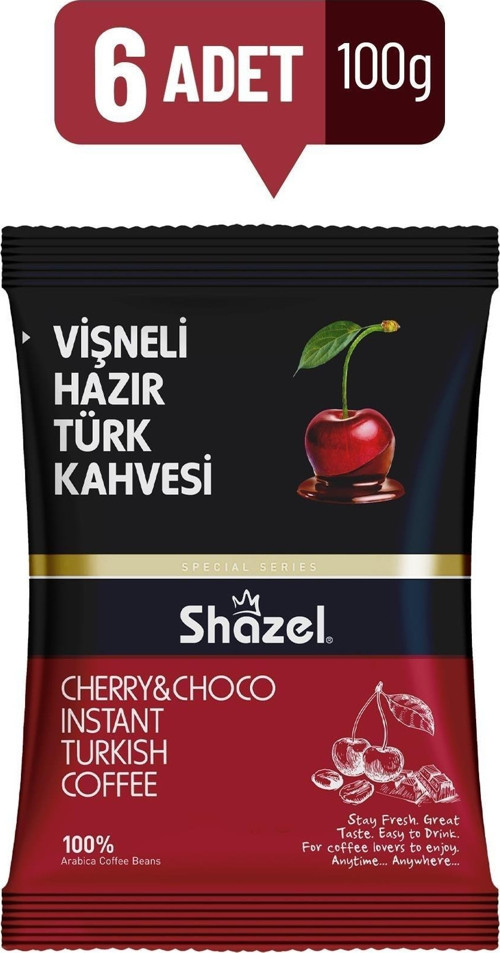 Vişneli Hazır Türk Kahvesi 100 Gr. X 6 Adet