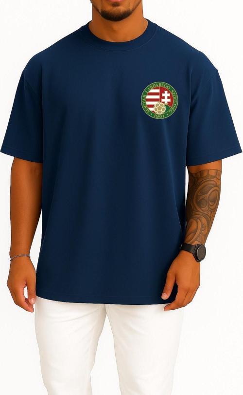 Oversize Macaristan Milli Futbol Takımı Cep Tasarımlı Unisex T-Shirt