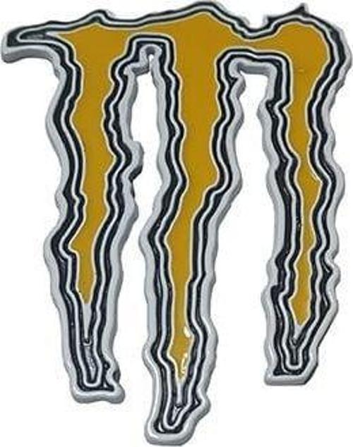 Monster Energy Yapıştırma Sarı Bagaj ve Çamurluk Logosu