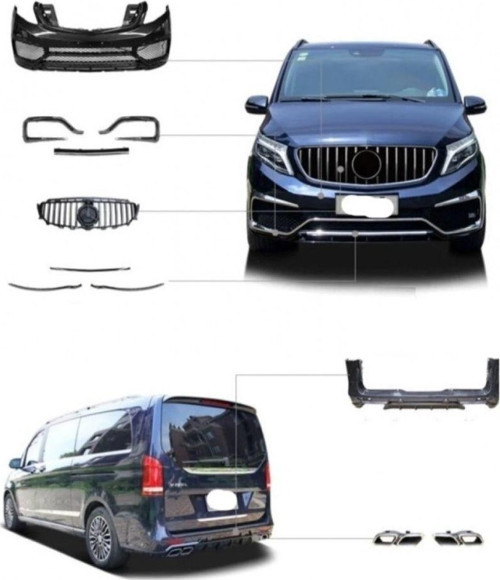 Mercedes W447 Vito 2016+ Uyumlu V Class Body Kit / Versiyon 2