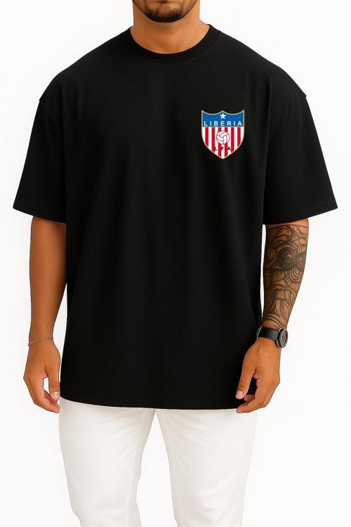 Oversize Liberya Millî Futbol Takımı Cep Tasarımlı Unisex T-Shirt