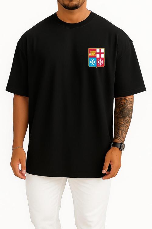 Oversize Flag Of Italy Maritime Republics Italian Navy Jack Cep Tasarımlı Unisex T-Shirt