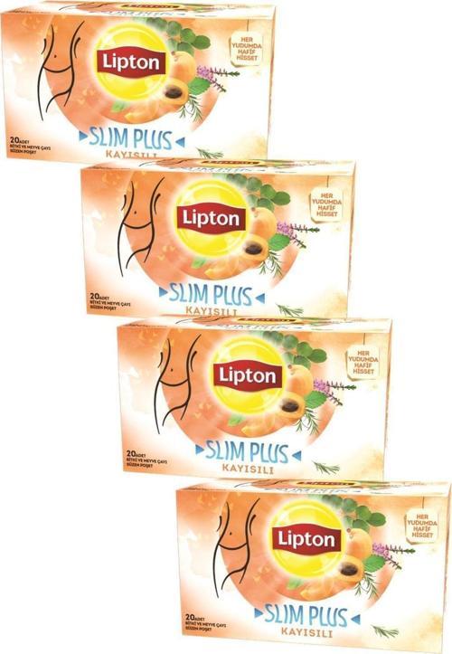 Lıpton Form Plus Kayısılı 20'li Bardak Poset Cay X 4 Adet