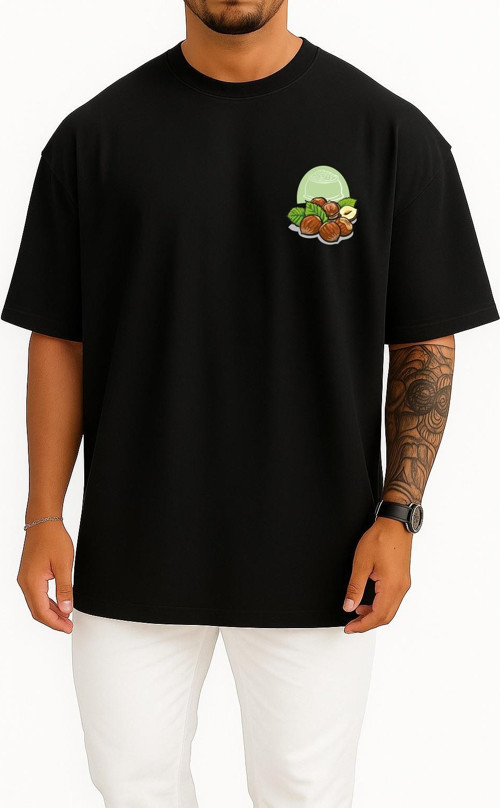 Oversize Minimalist - Ordu - Giresun Fındık Cep Tasarımlı Unisex T-Shirt