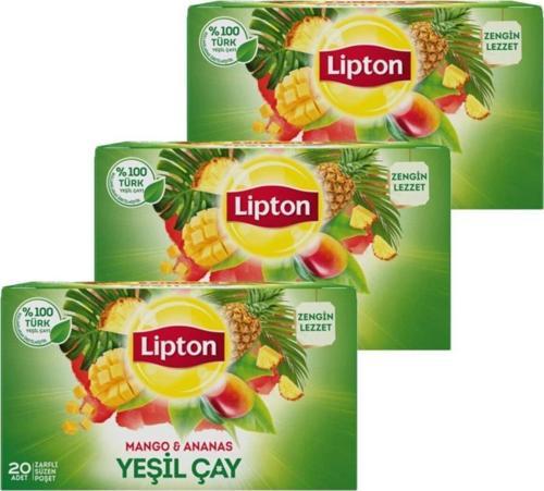 Mango & Ananas Yeşil Çay 20'li X 3 Adet