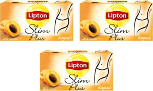Slim Plus Kayısılı 20'li 3 Paket