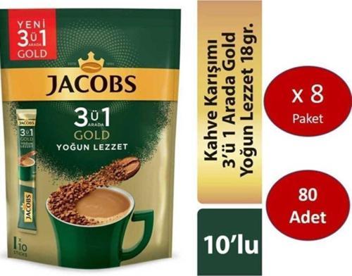 3ü1 Arada Gold Kahve Karışımı Yoğun Lezzet 80 Adet (10 X 8 Paket)