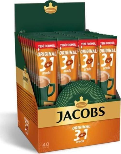 Original 3'ü 1 Arada Kutu 40x16g Stick Karışım Kahve
