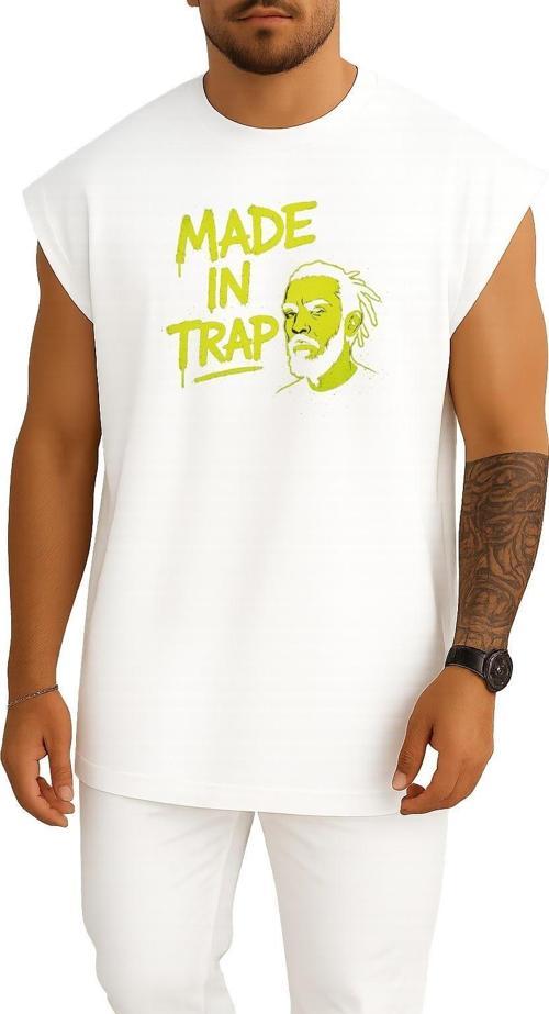 Oversize Ezhel Graffiti Style - Made İn Trap Göğüs Tasarımlı Atlet