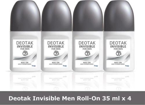 Invisible For Men Roll-on Deodorant 35 ml X 4 Adet