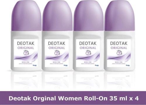 Original Women Roll-on Deodorant 35 ml X 4 Adet