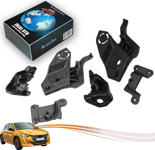 Peugeot 208, 2008 Model (2019-24) Sol Sağ Far Plastik Set 1656169580 1656169480