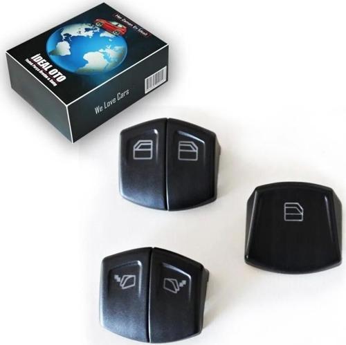 Mercedes Vito Iı Viano W639 Sürücü & Yolcu 5Li Düğme Kapağı - Işık Yansır