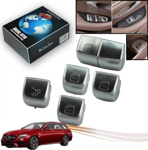 Mercedes E Sınıfı C238 Coupe / A238 Cabriolet (2016-...) İçin Sürücü Yolcu Bagaj Cam Düğmesi Seti