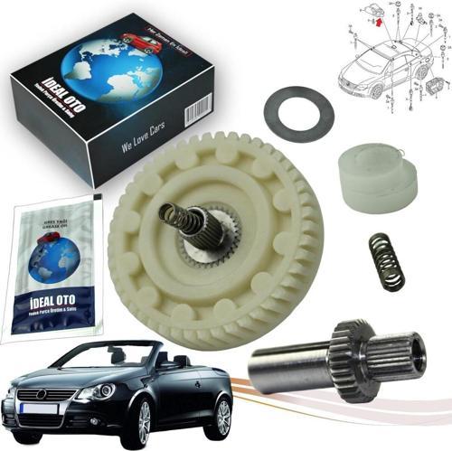 Vw Eos 1F7 1F8 Plastik Sunroof Motor Dişli Tamir Seti 92104500, 1704133B, 1Q0959591C