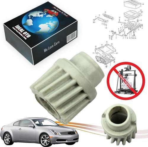İnfiniti G35, M35, M37, G37, M45, Fx35, Fx45, Qx56 Koltuk Ayar Motor Dişlisi 874550Am513 Uyumlu