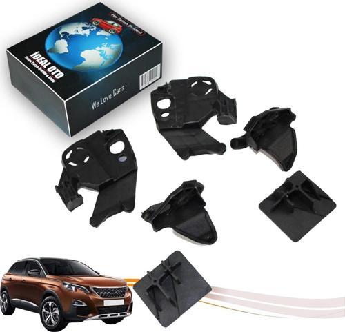 Peugeot 3008 5008 (2016-2024) Sol & Sağ Far Tutucu Plastik Seti 9814255780