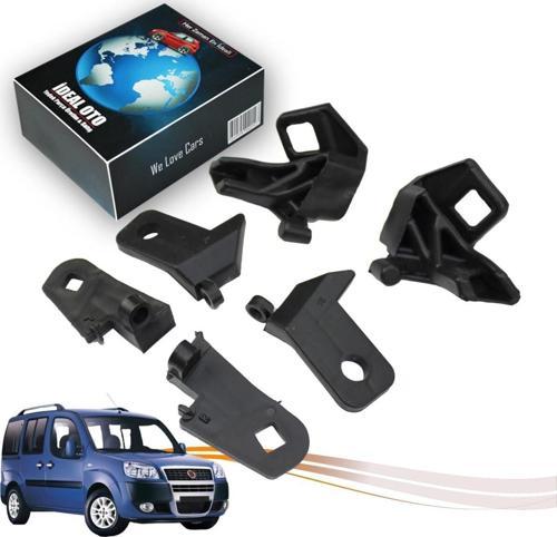 Fiat Doblo 3 2010-2013 İçin Sol & Sağ Far Bağlantı Plastik Tamir Seti