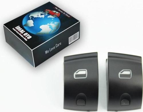 Audi A3 A6 Q7 Ön Sol Cam Düğme Kapağı 2Li Set