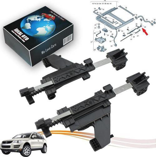 Vw Touareg 1 7L 2002-2010 5M0877481A 5M0877482A İçin Sunroof Arka Sol Sağ Kablo Yönlendirme Parçası