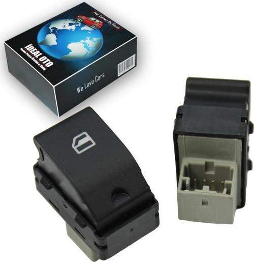 Vw Polo 2001-2012, Fox, Seat Cordoba, Ibiza 4 Için Yolcu Cam Açma Düğmesi Anahtarı (1 Adet)