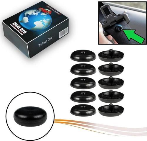 5Li Set- Siyah Emniyet Kemeri Çıtçıtı Klipsi Düğmesi Stop Düğme Toka Tüm Araçlar Için