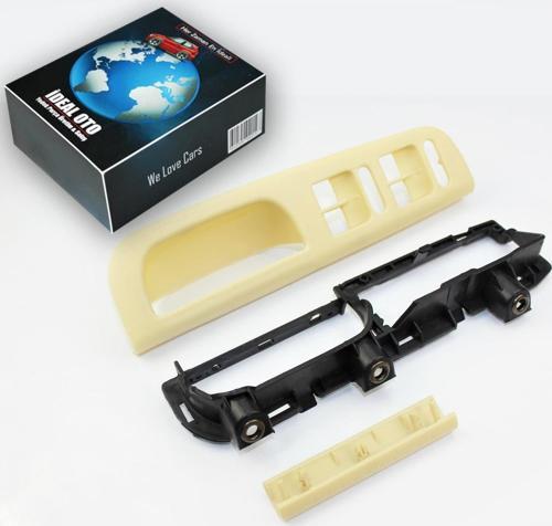 Vw Passat B5 Krem Kapı Kolu Cam Düğme Çerçeve Kapak Seti (4 Kapılı Araçlar) 3B1867179C, 3B1867171E