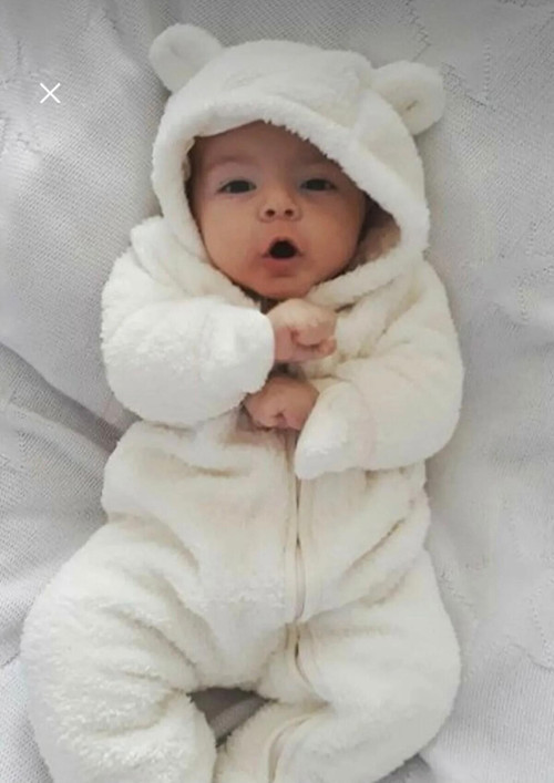 Peluş Unisex Bebek Ayıcık Tulum