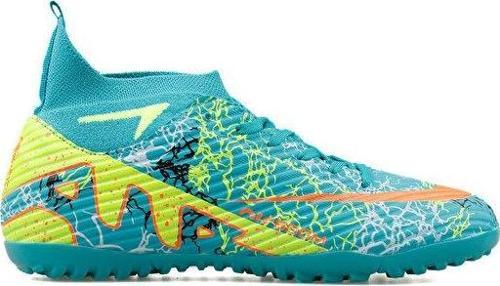 Genç Halı Saha Ayakkabısı GHS-TURKUAZ-SARI-DESENLI Mavi