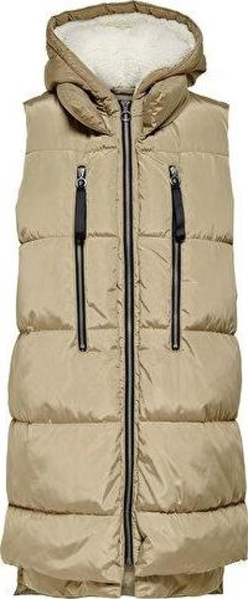 Onlnora Puffer Waistcoat Cc Otw Kadın Yeleği 15235033-CROCKERY Krem