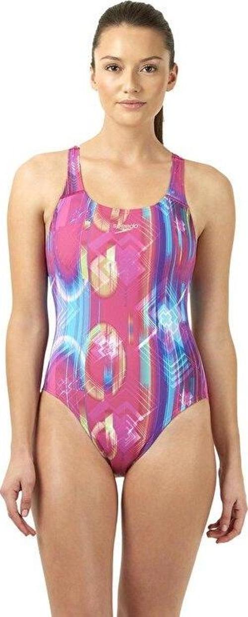 Kadın Yüzme Mayosu Pembe Alv Digi Lbck Af Pink/Blue Tek Parça Bayan Mayo 8 083709257