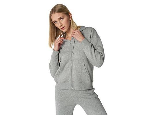 Hmlipomea Zip Hoodie Kadın Günlük Sweatshirts 921694-2006 Gri