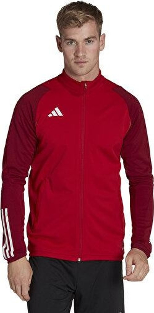 Tiro23 C Tr Jkt Erkek Futbol Uzun Kollu Antrenman Üstü HE5650 Kırmızı