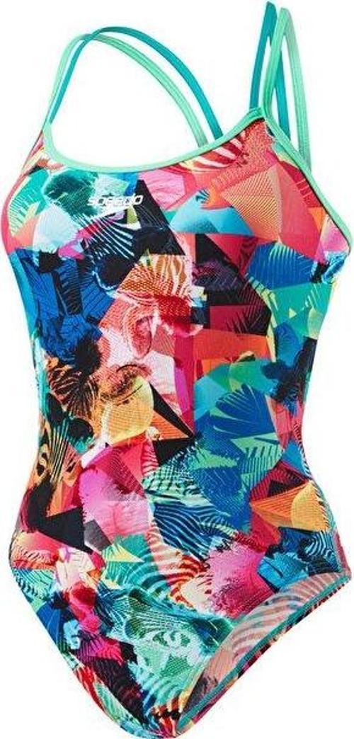 Kadın Yüzücü Mayosu Renkli Digi Xbck Tf Green Green 8-10626B486