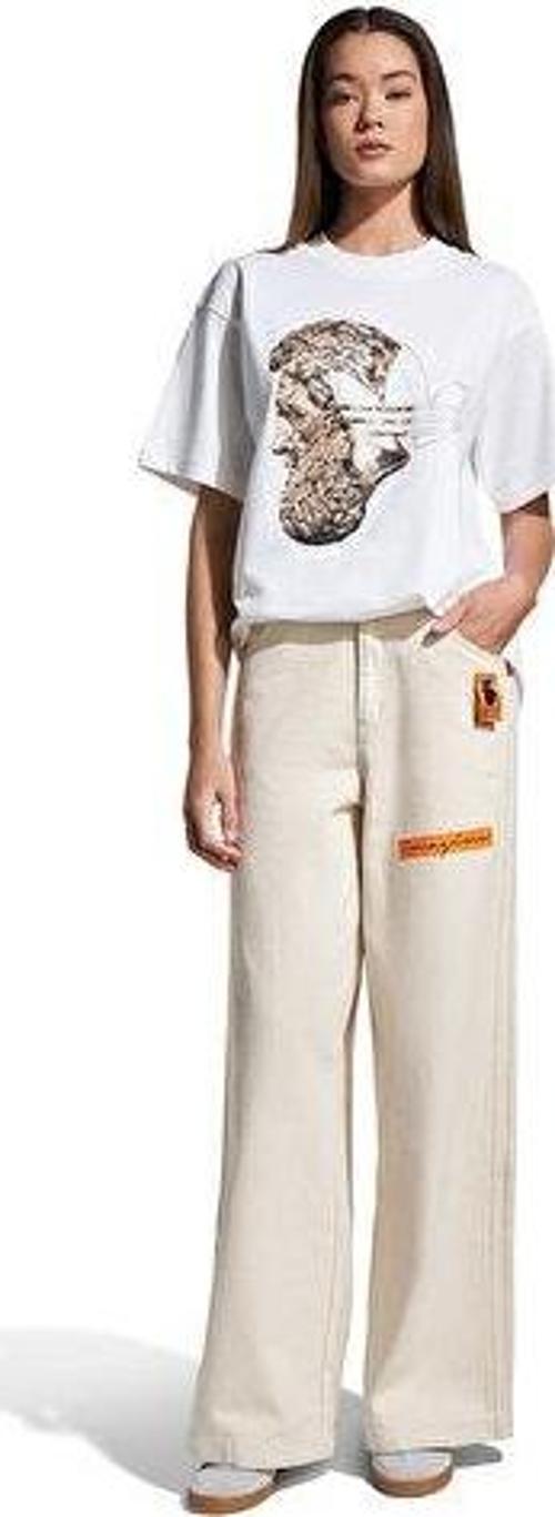 Ey P Ess Denim B W Kadın Günlük Pantolon JL2879 Krem