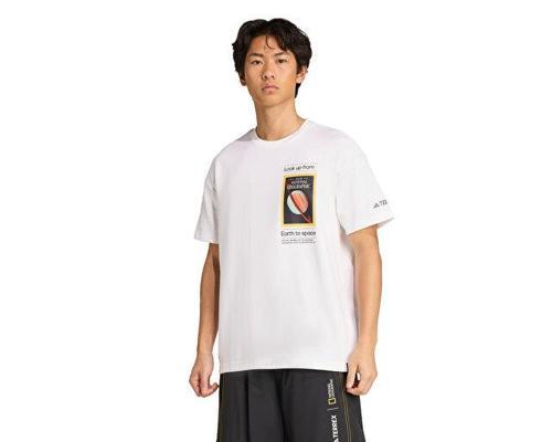 Terrex National Geographic  U Ar F Gfx T Unisex Outdoor Tişörtü KC2349 Beyaz
