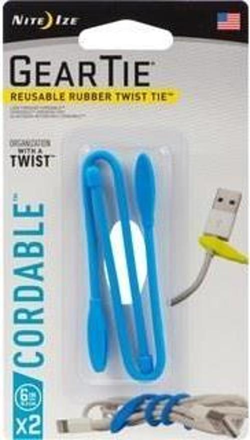 Gear Tie Kablo Düzenleyici Mavi 15cm 2li Paket