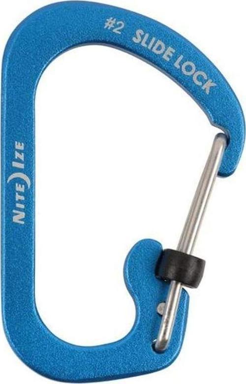 Slide Lock Alüminyum Karabina Mavi No:2