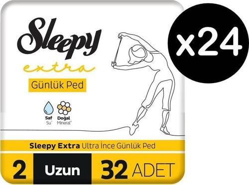 Extra Ultra İnce Günlük Ped Boy 2 Uzun 768 Adet (24 x 32'li)