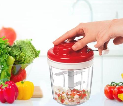 5 Bıçaklı Ipli El Rondosu Pratik Sebze Doğrayıcı