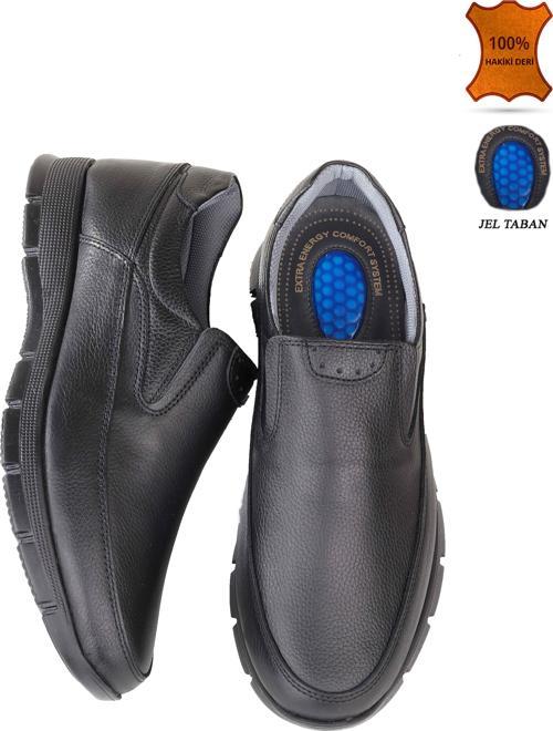 U2 Bağcıksız Ortopedik Taban Deri Kışlık Erkek Ayakkabı