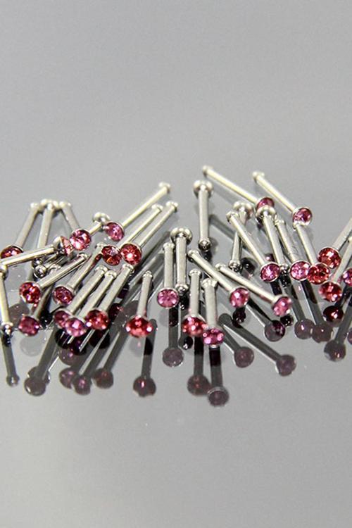 TDGR00407 Pembe Taşlı Hızma Piercing K2