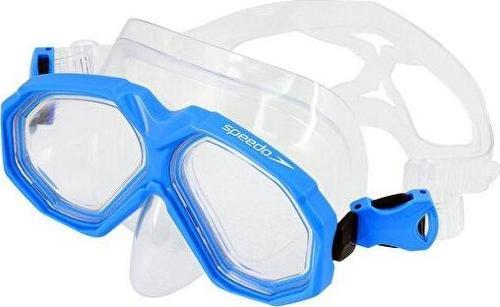 Au Dual Lenses Mask With Snrkl Blu/Blk Unisex Yüzücü Gözlüğü SOL25002C-TCBK Mavi