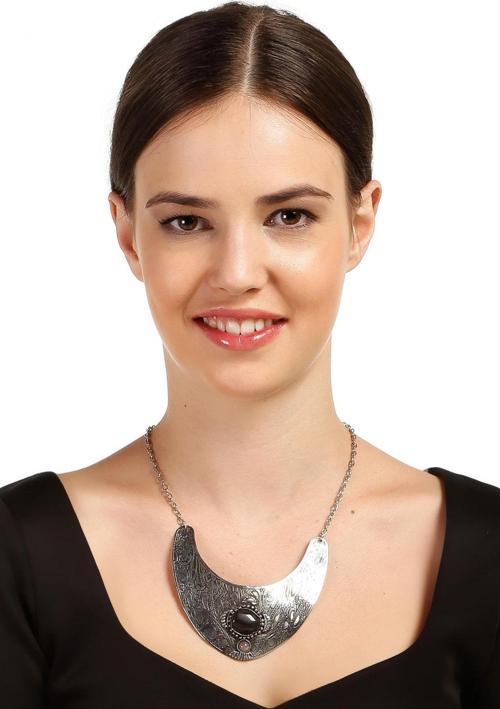 TKLY05032 Doğal Taşlı Alpaka Otantik Kolye